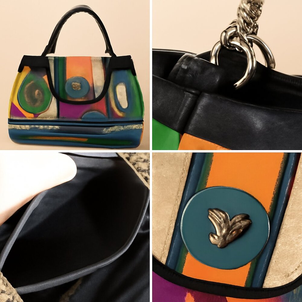 Vintage Renaissance Multicolor Handbag – Eclectic Boho-Chic Statement Bag - Picture 15 of 15